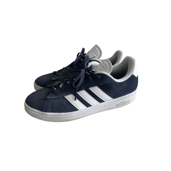 ADIDAS Men’s Blue White Suede Sneakers Size 13 - Picture 3 of 9